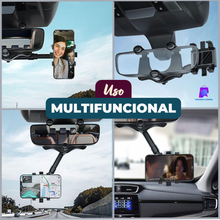 Cargar imagen en el visor de la galería, SOPORTE DE CELULAR RETROVISOR 360° – Usa GPS Seguro, Sin Distracciones