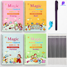 Cargar imagen en el visor de la galería, SET X4 LIBRETAS EDUCATIVAS MAGICAS REUTILIZABLES - Aprender jugando nunca fue tan mágico
