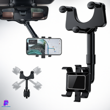Cargar imagen en el visor de la galería, SOPORTE DE CELULAR RETROVISOR 360° – Usa GPS Seguro, Sin Distracciones
