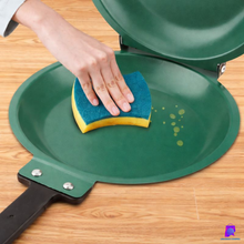 Cargar imagen en el visor de la galería, SARTÉN DOBLE CARA ANTIADHERENTE - Voltea, cocina y disfruta sin complicaciones.
